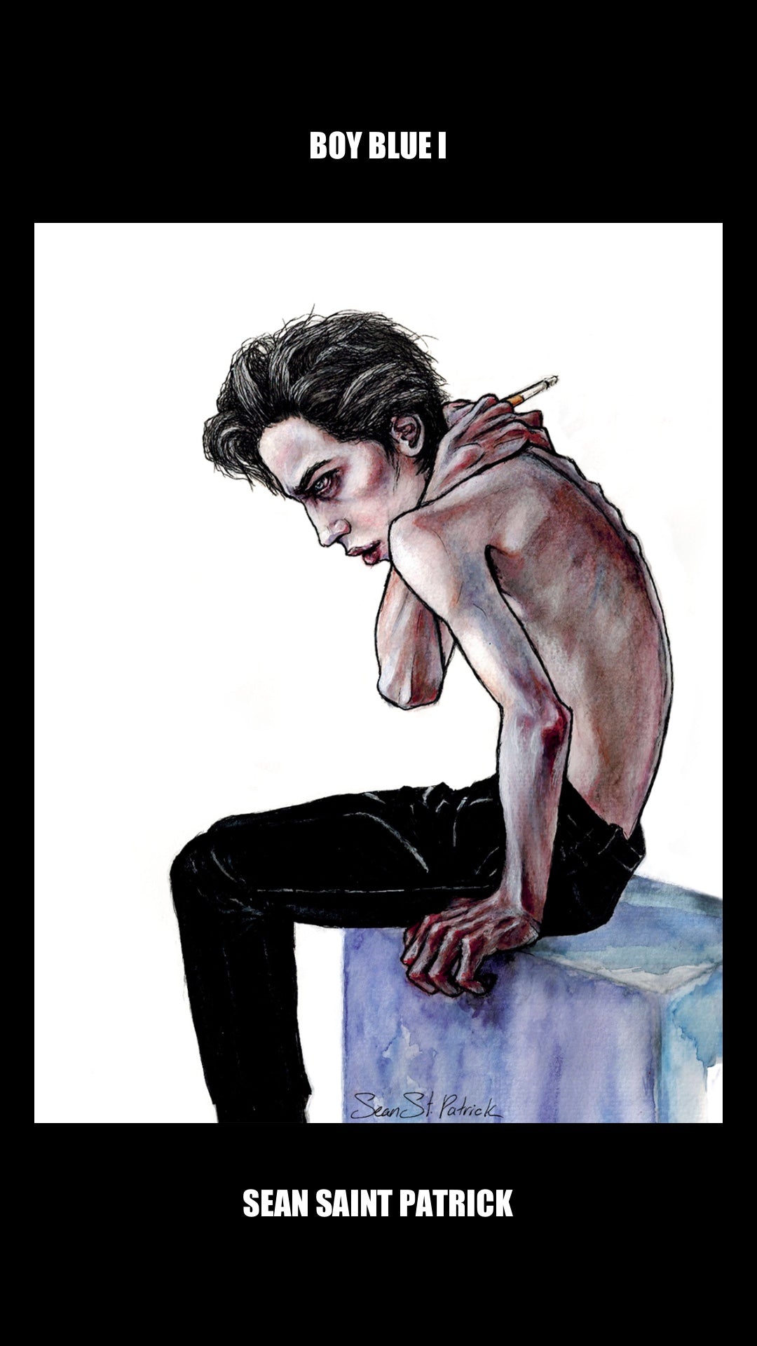 BOY BLUE I — matte print